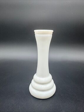 Vintage Randall White Milk Glass Beehive 6" Bud Vase
